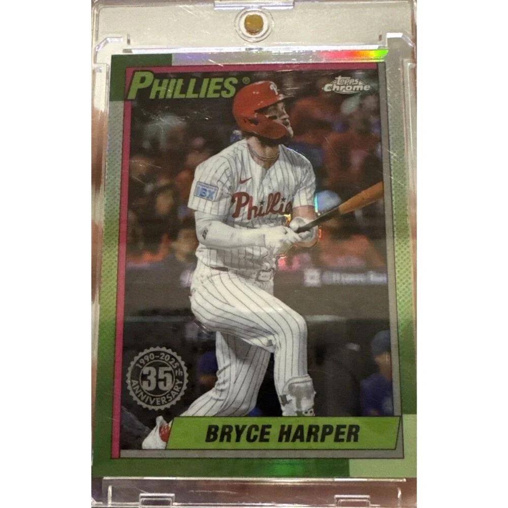 Bryce Harper [Green Refractor] #90CB-12 2025 Topps Chrome 1990